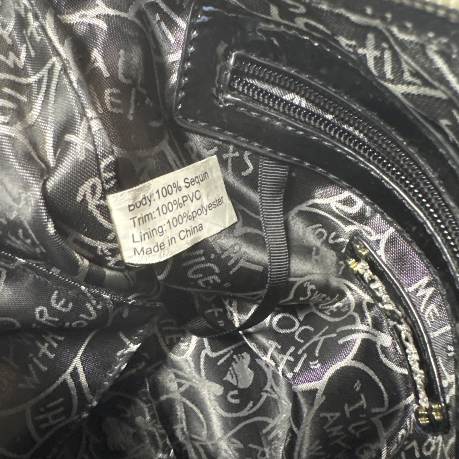 Betsey Johnson Floral Sequin Crossbody Bag With Zipper Pockets & Adjustable Strap