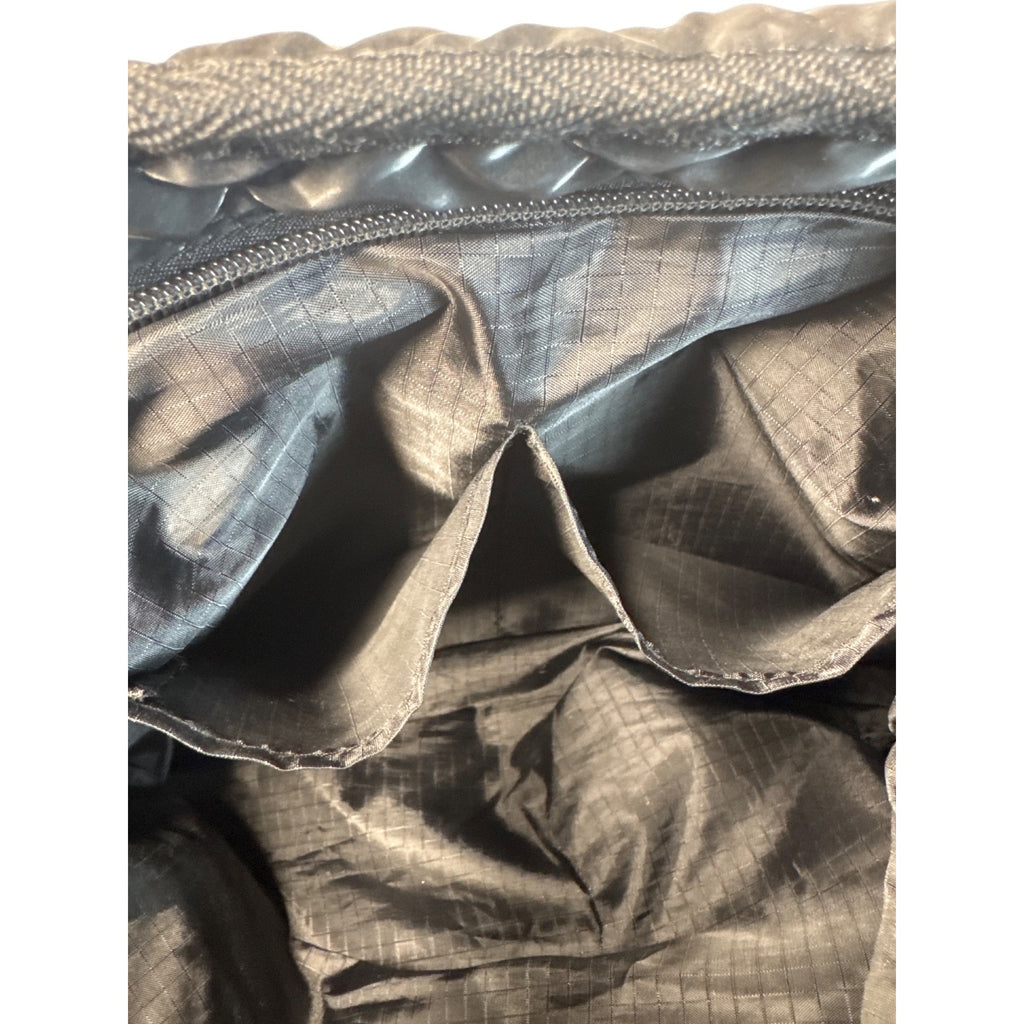 Haute Shore Quilted Black Crossbody Bag With Adjustable Strap & Interior Zipper Pocket