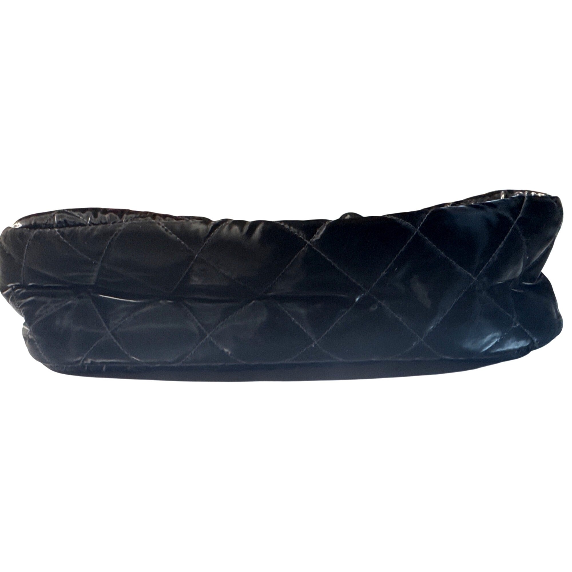 Haute Shore Quilted Black Crossbody Bag With Adjustable Strap & Interior Zipper Pocket