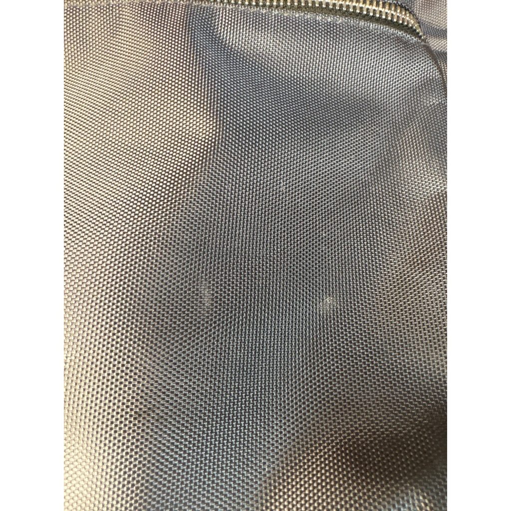 Versace Parfums Gray Backpack W/ Greek Key Straps Front Pocket