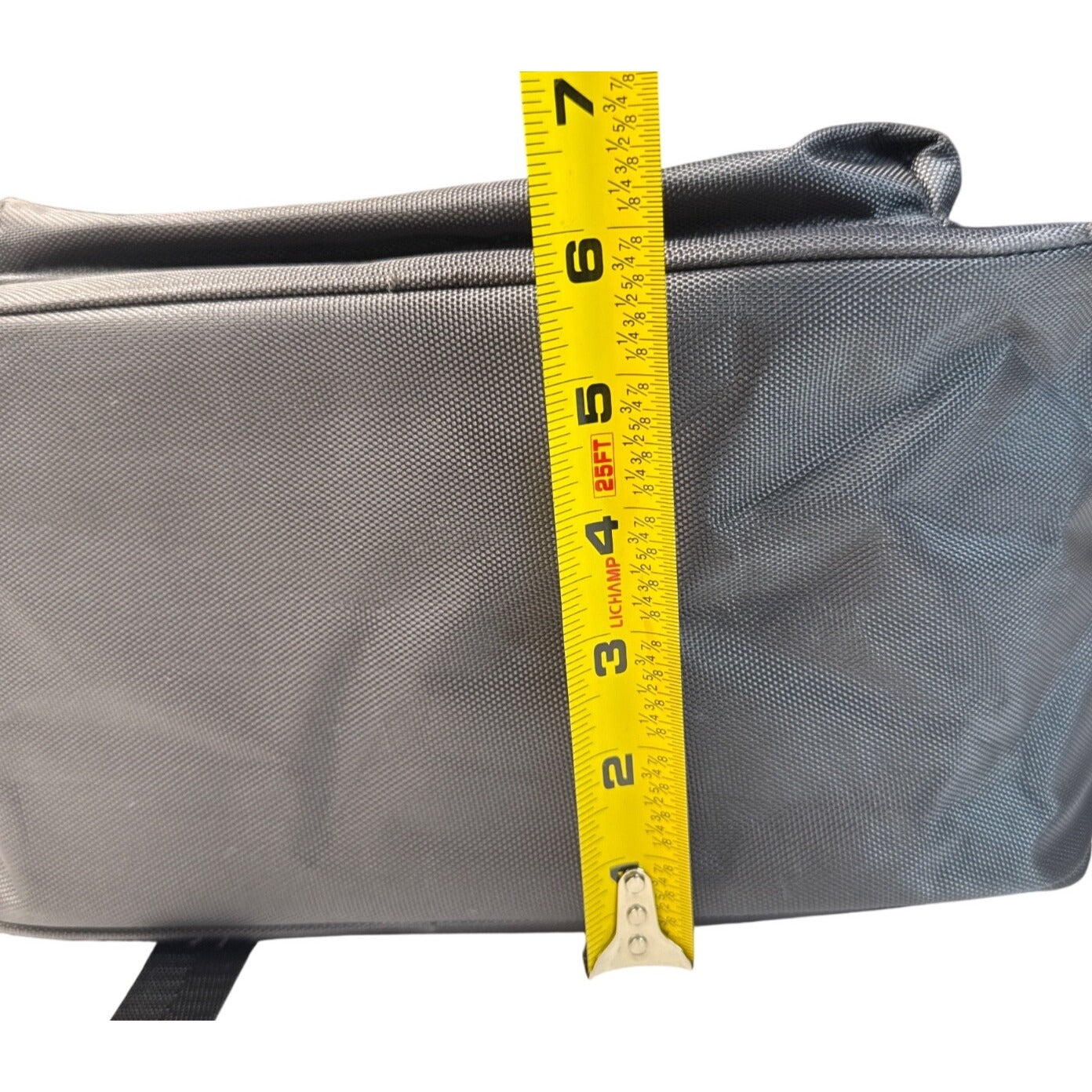 Versace Parfums Gray Backpack W/ Greek Key Straps Front Pocket