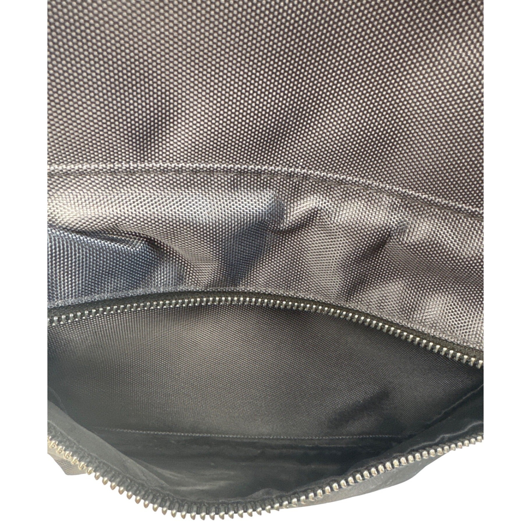 Versace Parfums Gray Backpack W/ Greek Key Straps Front Pocket