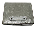 Kate Spade Silver Glitter Compact Wallet With Coin Pocket & Card Slots