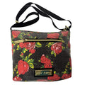 Betsey Johnson Floral Sequin Crossbody Bag With Zipper Pockets & Adjustable Strap