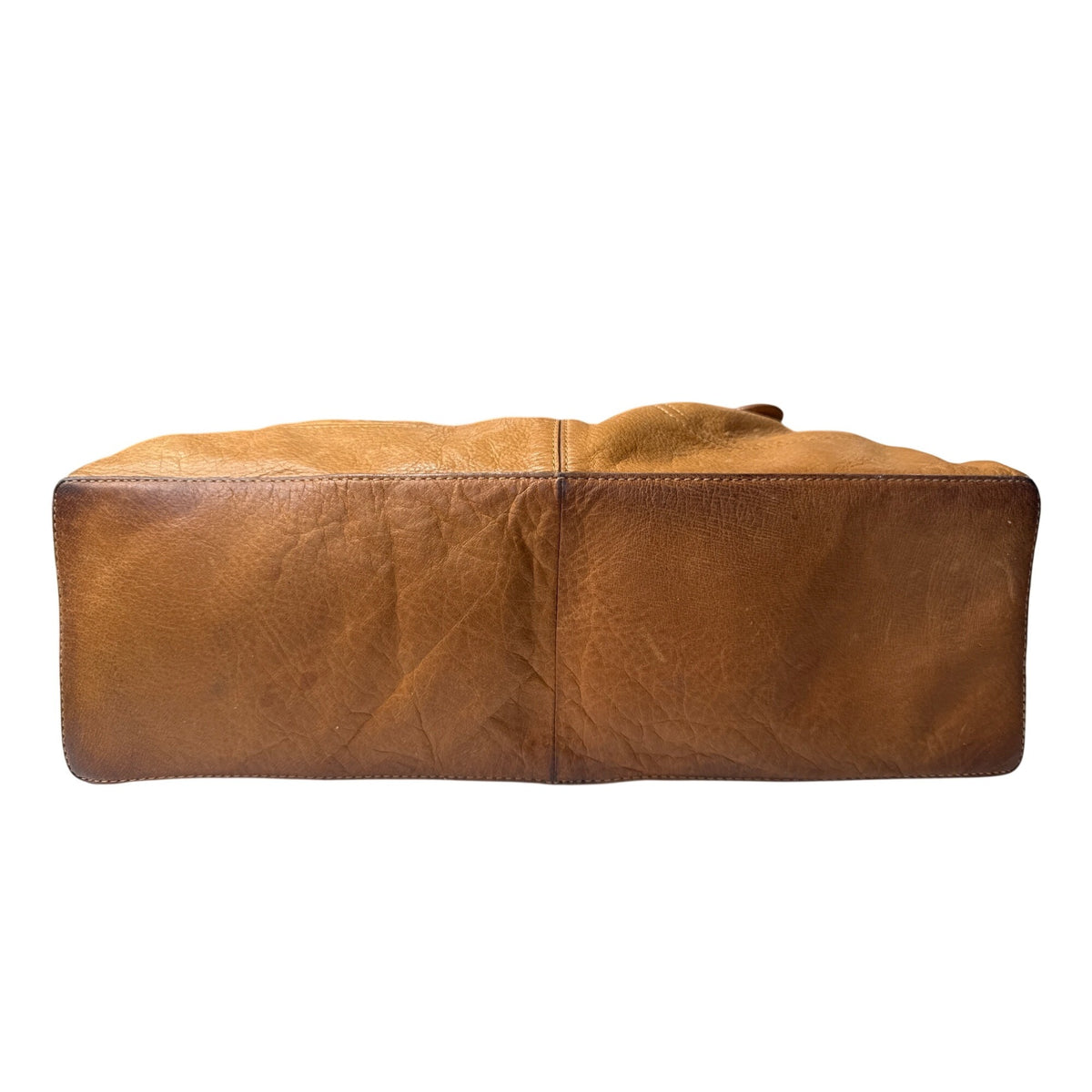 Vintage Liz Claiborne Tan Leather Shoulder Bag with Adjustable Strap - Classic
